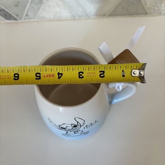 TWO PACK Rae Dunn New Disney Blue White Gradient Wide Stitch Mug - Picture 10 of 10